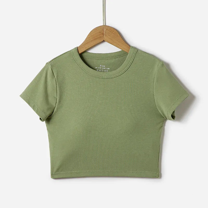 Padded Crop T-Shirts Image 5