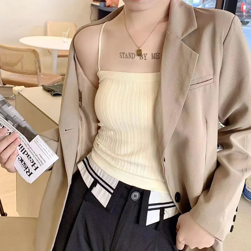 Striped Knit Camisole Image 4