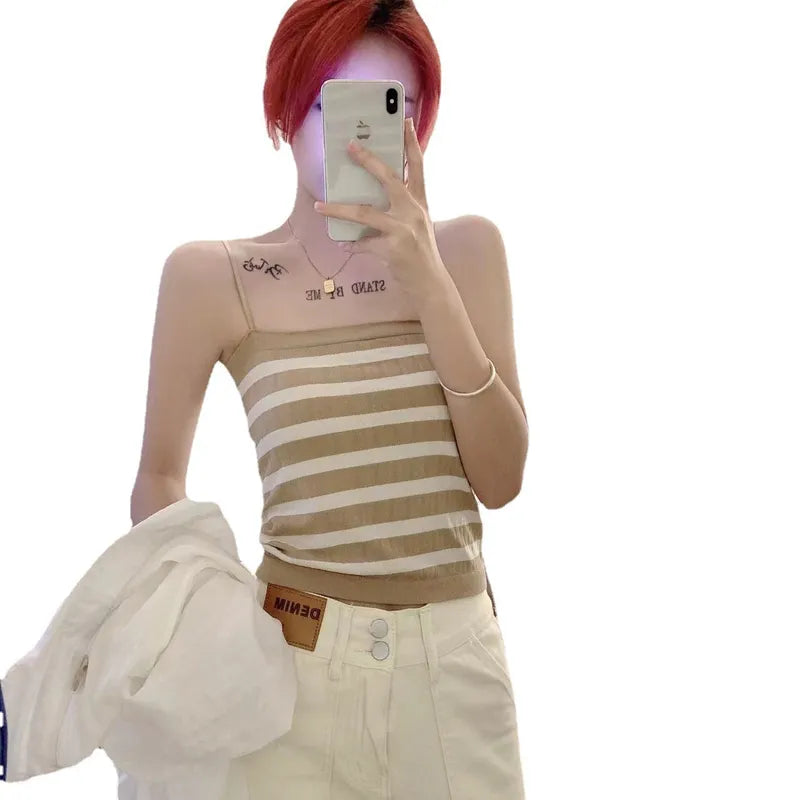Striped Knit Camisole Image 3