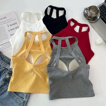 Strappy Back Crop Tank Image 3