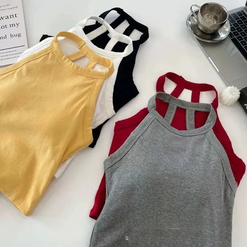 Strappy Back Crop Tank Image 2