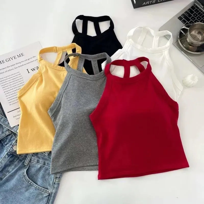 Strappy Back Crop Tank Image 5