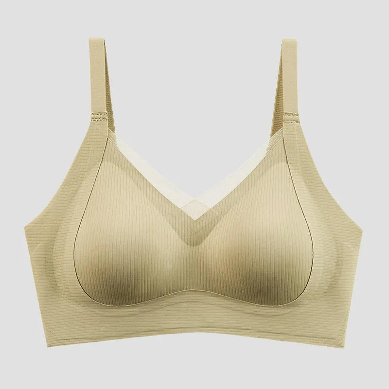 Lace Trim Padded Bra Image 8