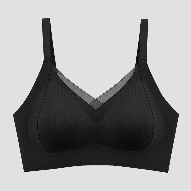 Lace Trim Padded Bra Image 1