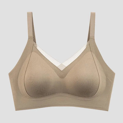 Lace Trim Padded Bra Image 5