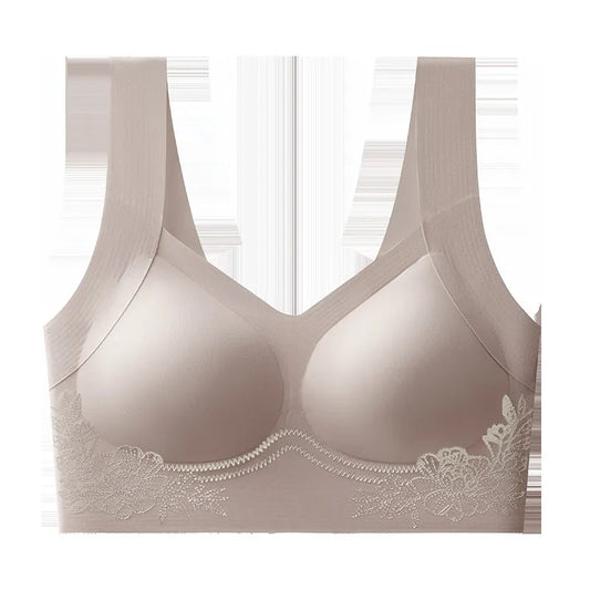 Floral Embossed Wireless Bra Image 2
