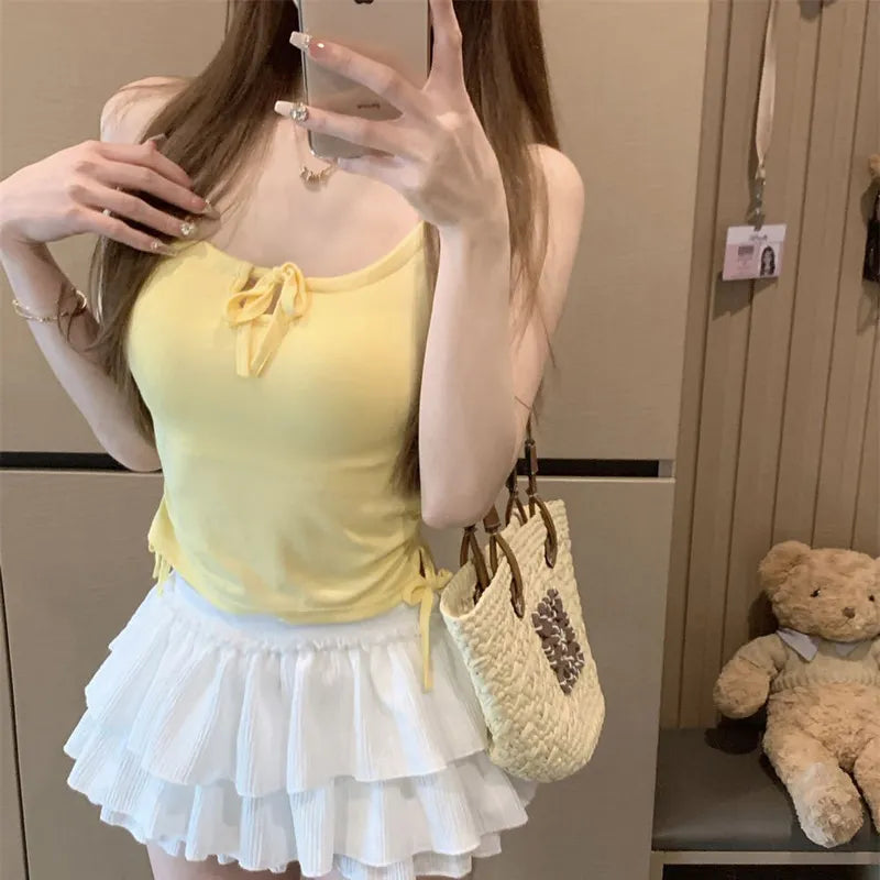 Ruched Bow Tie Camisole Image 3