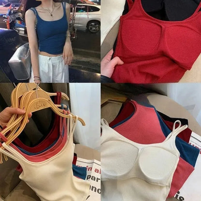 Ribbed Stretch Crop Tank Image 5