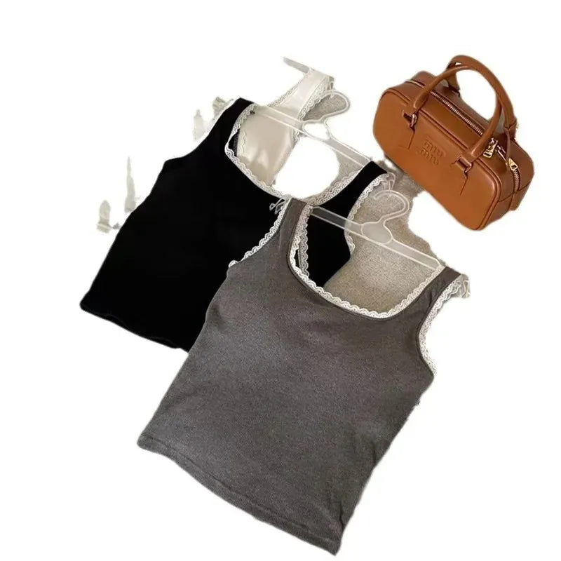 Lace Trimmed Tank Top Image 4