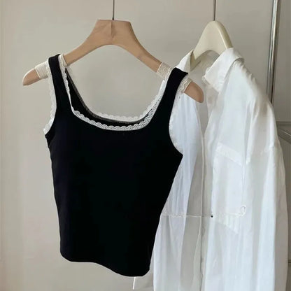 Lace Trimmed Tank Top Image 7
