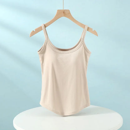 Sleeveless Crew Neck Tank Top