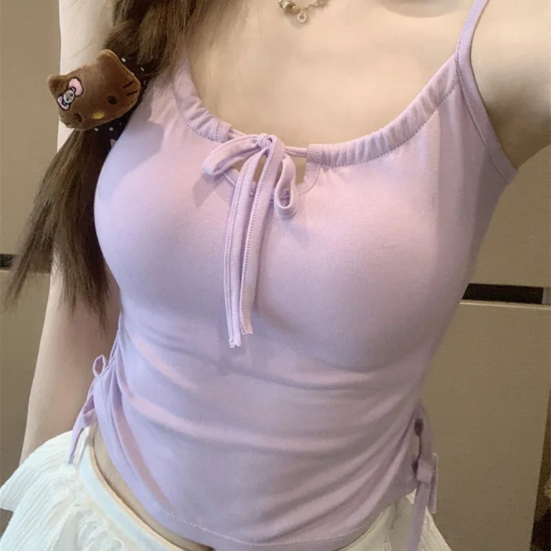 Ruched Bow Tie Camisole