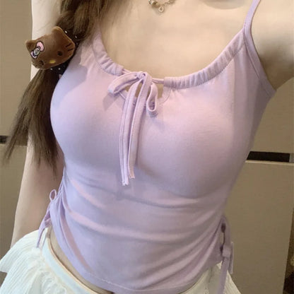 Ruched Bow Tie Camisole