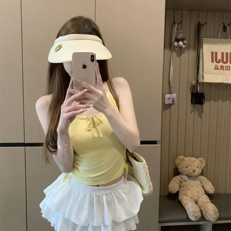 Ruched Bow Tie Camisole