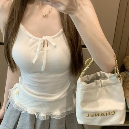 Ruched Bow Tie Camisole